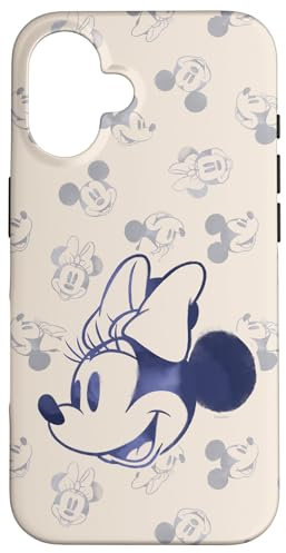 iPhone 16 Disney Minnie and Mickey Mouse Heads Retro Vintage Classic Case