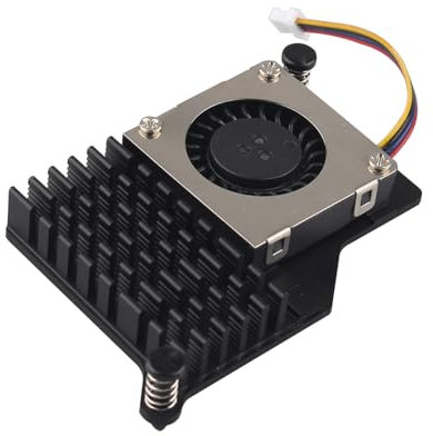 ZDE ZP536 Raffreddatore attivo per Raspberry Pi 5 Alluminio Dissipatore di Calore Temperatura Controllata Ventilatore PWM Ventola di Raffreddamento con Pad Termici per Raspberry Pi 5 2GB 4GB 8GB 16GB
