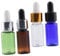 CRILSTYLEO 4pcs Mini Essential Oil Dropper Bottles, 10ml PET Bottles Small Empty Travel Vials Aromatherapy Cosmetic Liquid Containers for Travel Test Samples Random Color