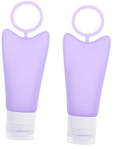Ipetboom 1set Silicone Travel Bottles for Shampoo and Lotion Refillable Emulsion Containers with Mouth Portable Dispensers for Cosmetics Hand Soap Body Wash Space-saving Design