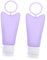 Ipetboom 1set Silicone Travel Bottles for Shampoo and Lotion Refillable Emulsion Containers with Mouth Portable Dispensers for Cosmetics Hand Soap Body Wash Space-saving Design