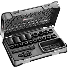 FACOM NS.500B Composition d'outils de douille impact, Noir, 1/2, 8 à 27 mm