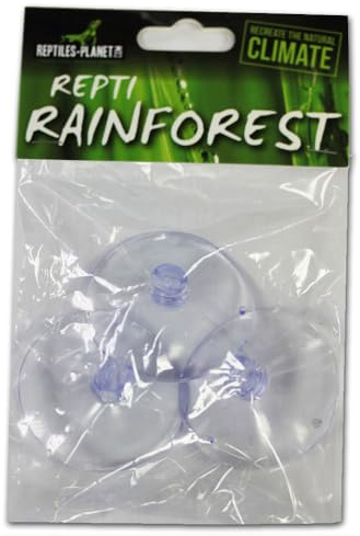 Regenwald Zubehör für Reptile 3 Saugnäpfe, 6mm Durchmesser