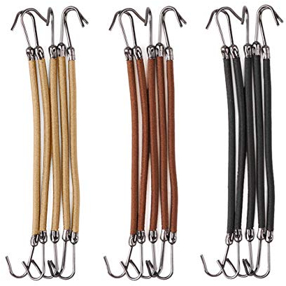 Rungao 15 Stück Haargummi Haarbänder mit Haken Pferdeschwanz Clip Gummi Zöpfe 3 Farbe Haarschmuck für Damen