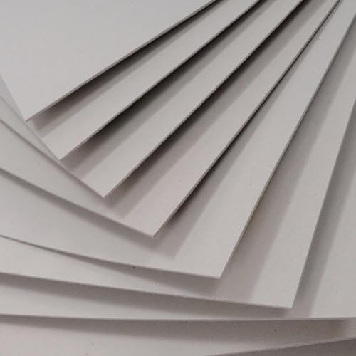A4 Greyboard 10 Sheets Mount Board Backing Board Model Making Presentation Board Recycled Thick 1000 Micron Recycled Card