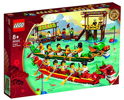 LEGO Dragon Boat Race - Stage Dragon Boat Race and Paddle for Victory !