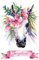 GRAZDesign Wandtattoo Einhorn Mädchen Kinderzimmer | personalisiert mit Namen | Einhorn Geschenke für Mädchen | Wandsticker Deko selbstklebend, Aquarell Farben, Größe, 46x30cm