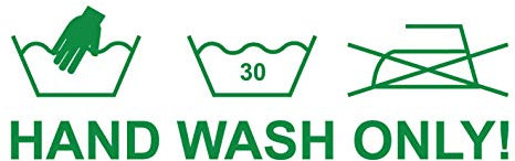 kleb-Drauf | Hand Wash Only | Grün - matt | Autoaufkleber Autosticker Decal Aufkleber | Auto Car Motorrad Fahrrad Roller Bike | Deko Tuning Stickerbomb Styling Wrapping