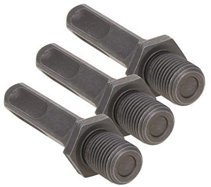 Utoolmart Vierkant-Bohrfutter-Adapter 45 mm Länge Stab 40 Cr 1/2 Zoll Gewinde Bohrfutter Dorn für verschiedene Bohrmaschinen, Fräsmaschinen, Drehmaschinen, 3 Stück