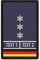 Copytec Rank Patch Polizei Dienstgrad zum Personalisieren gestalten 9,8x6cm #35433, Farbe:Dunkelblau