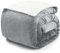 Blumtal Premium Sherpa Kuscheldecke flauschig - Wohndecke Kuscheldecke 230x270 cm - OEKO-TEX zertifizierte Fleecedecke 230x270 cm - Wohn- & Kuscheldecke - Wohndecke 230x270 cm - XXL Kuscheldecke Grau