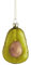 BUTLERS handbemalte Christbaumkugel aus Glas mit Anhänger (1 Stück) Avocado - Hang ON -Christbaumschmuck, Weihnachtskugeln, Avocado Deko