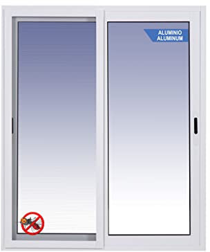 Ventanastock Ventana Aluminio 1000x1200 Corredera 2 hojas con mosquitera