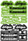 KIT STICKERS ADESIVI SPONSOR TECNICI AUTO MOTO FURGONE COMPATIBILI PER KAWASAKI CROSS ENDURO CASCO (S60)