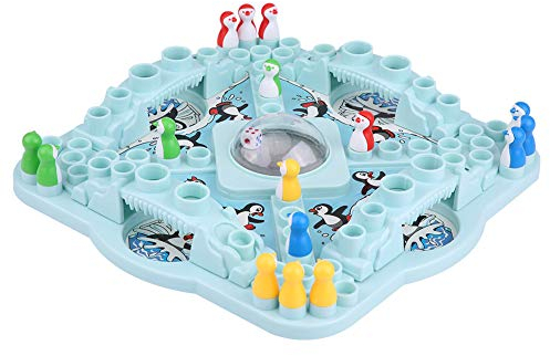 SUNGOOYUE Kinder Pinguine Brettspiel, Pinguine Wettbewerb Spielzeug, 1Pc Pop 'n Drop Pinguine Spielzeug Kinder Desktop Würfelbrett Wettbewerb Familie Interaktionsspiel