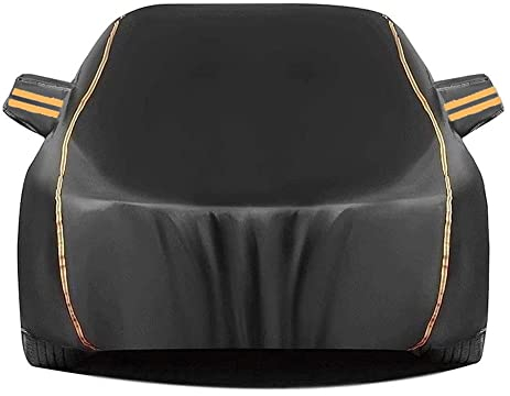 KUZFIT Autoabdeckung Für Jeep Grand Cherokee (2000-2002)| wasserdichte Wetterfeste Autoabdeckung Atmungsaktive Autoabdeckung Mit Handtuch (Color : Single Layer Black)