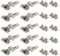 10 x siwitec Blum CLIP top BLUMOTION 110° Scharnier zum Anschrauben mit Feder, Softclose, vernickelt, Innenanschlag, inkl. Exzenter-Kreuzmontageplatten