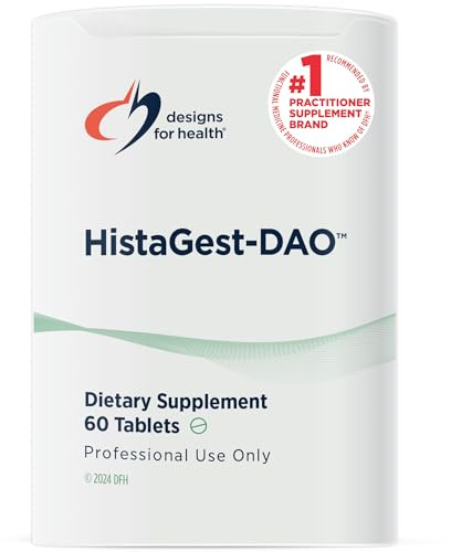 Designs for Health HistaGest-DAO, 60 Tablets | 20,000 HDU DAO, Gastro-Resistant Tablets, Non-GMO, Gluten Free, Dairy Free, Soy Free