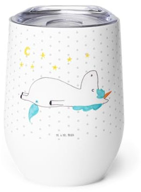 Mr. & Mrs. Panda Weinbecher Einhorn Sternenhimmel - Geschenk, Kelchglas, Weinkelch, Einhörner, Rotweinglas, Weinglas Set, Sterne, Verrückt, Unicorn, Weißweinglas