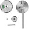 Indicateur de Verrouillage de Porte, Toilettes, Salle de Bains, Loquet chromé, Indiquant L'occupation, Loquet de Séparation de confidentialité DeadBolt pour WC, Indicateur de
