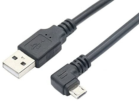 Mr. Gadget's Solutions Right Angle Micro USB Charger 2M Cable Compatible with Tom Tom, 6000 Sat Nav & others.