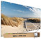 TRIOSK Große Motivplane Sichtschutz Zaunblende mit Motiv Dünenweg Meer Nordsee Strand Motivbanner Garten Deko Plane Blickdicht für Zaun Terrasse Gartenzaun Zaunplane PVC 340x173 cm