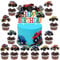 Auto Tortendeko, Car Tortendeko Junge, Truck Geburtstag Kuchen Deko 25 Stück, Muffin Deko, Cupcake Topper für Kinder Geburtstag Zubehör