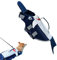 demaxiyad Simpatico giubbotto di salvataggio per cani, costume da bagno regolabile per animali domestici con squalo, comodo costume da bagno blu per cani, grazioso gilet di salvataggio per nuoto