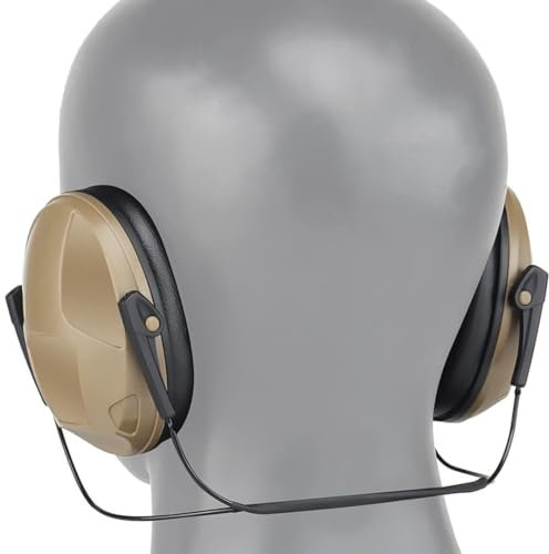Noise Cancelling Kopfhörer for Schießen Airsoft Jagd Paintball Zurück Arbeit Taktische Headset Gehörschutz Lärm Reduzierung(B-tan)