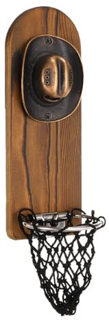sourcing map Wooden Bottle Opener Wall Mounted, Vintage Cowboy Hat Beer Cap Opener with Magnetic and Cap Collector Catcher Unique Gifts for Men Beer Lovers Bar Decoration Birthday, Bronze
