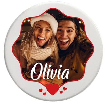 sous-Verres Photo personnalisés, sous-Verres antidérapants Personnalisables DIY avec Vos Photos, Texte et Logo, adaptés pour Noël, la Saint-Valentin, la fête des pères, la fête des mères, etc.