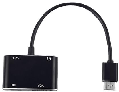 Câble Adaptateur convertisseur HDMI 4K * 2K vers VGA 4K * 2K HDMI Compatible Micro USB 3,5 mm Jack