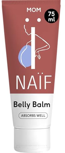 Naïf - Reichhaltiger Pflegebalsam - Schwangerschaftsbalsam - Schwangerschaftsstreifen Creme - Anti-Dehnungsstreifen - Dehnungsstreifen - 75ml