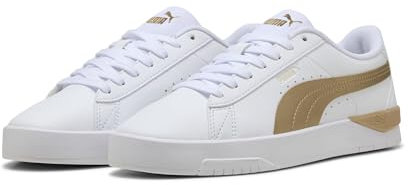 PUMA Damen Jada Classic Aqua Metallics Sneakers 39, White Alpine Snow Gold