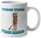 Movoo Design Tazza in Ceramica Tazza/Mug Lavabile Italian Brainrot Meme (Tung Tung Tung Sahur)