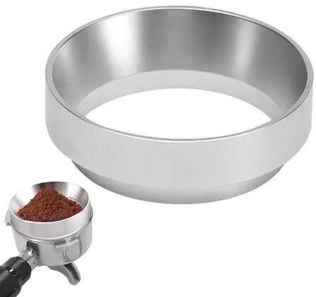 1 Pc 51mm Magnetic Espresso Dosing Funnel Barista Accessories Aluminum Alloy Coffee Funnel with Coffee Machine Portafilter for Tamping