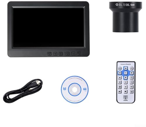 Moniteur de champ de caméra de 17,8 cm - Assistance vidéo HD - Entrée IPS - Oculaire électronique 1080p - Caméra vidéo d'astronomie avec écran intégré pour appareils photo reflex numériques