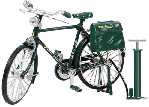 Mini-Fahrrad-Modell, 1:10, Vintage-Fahrrad-Dekoration für Zuhause, Tischregal, Puppenhaus-Zubehör