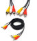 Padarsey 3 m 3RCA mâle vers Femelle Audio Composite Extension câble vidéo DVD