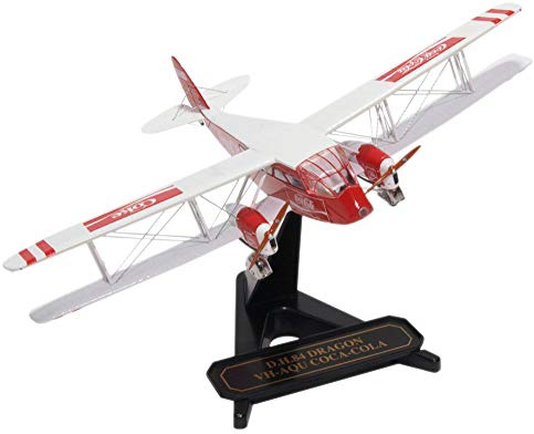 Oxford Diecast 1:72 DH84 Dragon VH-AQU Coca Cola Collectable Model 72DG002CC Diecast Metal