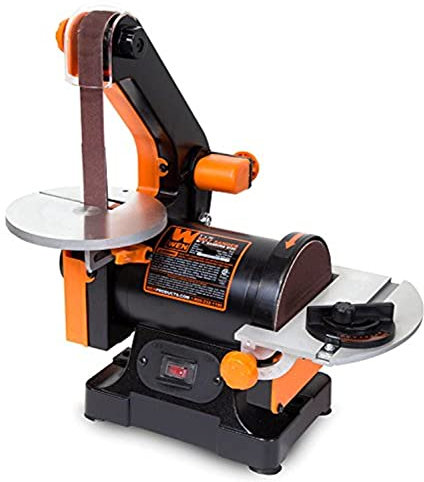 WEN Levigatrice a nastro da 2,5 x 76,2 cm con disco abrasivo da 5 pollici