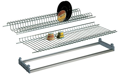NBrand Scolapiatti da Incasso con Gocciolatoio da 86 cm profondità 30-36 cm