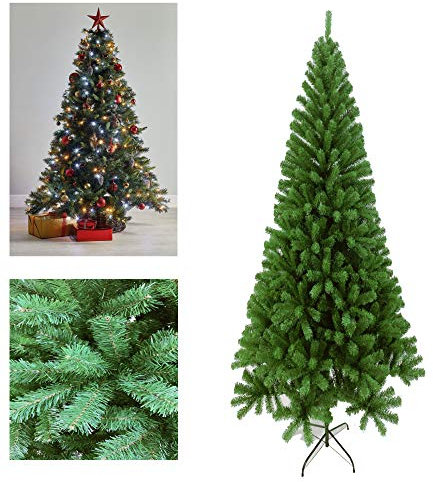 Wheels N Bits J-Living 6Ft Christmas Tree Colorado Spruce Metal Stand Xmas Bushy Pine Branches