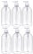 6 x 500ml Clear PET Refillable Clear Transparent Plastic Bottles With Lotion Tops Bottles Conditioner Dispenser Empty Shower Plastic Bathroom Wash Massage Oils Pack of 6