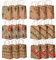 THE TWIDDLERS - 24 Weihnachtspapiertüten, Kleine Papiertüten für Weihnachten aus Kraftpapier mit Griff & Etiketten, Adventskalender Tüten, Weihnachtstüten - Papiertüten Weihnachten - 22 x 18cm