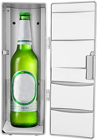 Dpofirs Réfrigérateur, glacière et réchaud USB portable avec capacité de deux canettes de boissons pour bateau de voiture de bureau à domicile