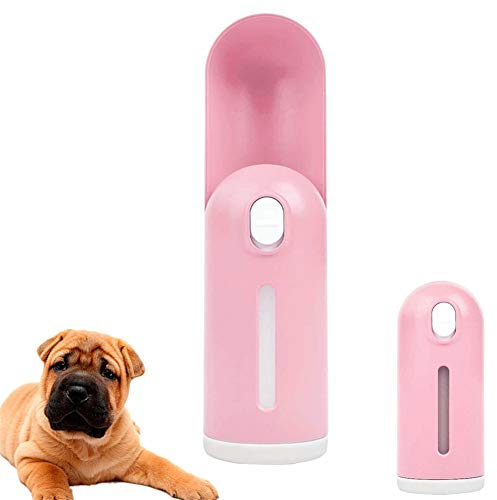 Gourde pour Chien Voyage Bouteille d Eau pour Chien Chiens Bouteille d'eau Distributeur Voyage Bouteille d'eau pour Chiens Chien Marche Accessoires Pink
