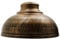 LEDSone Industrial Ceiling Pendant Light Shades, Retro Vintage Style Curvy Dome Shaped Pendant Lamp Shade for Pendant Ceiling Lights (Brushed Copper)
