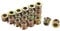 sourcing map 1/4-20x10mm Threaded Insert Nuts Hex Socket Drive for Wood Furniture 60pcs