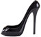 Tomaibaby High Heel Wine Bottle Holder Shoe Wine Rack Holder Wine Countertop Storage Stand for Kitchen Restaurant and Bar Black